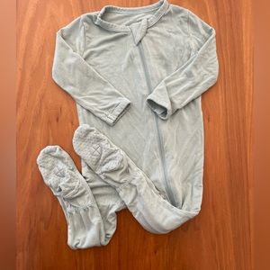 Kyte baby unisex two way zip footie pajama